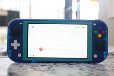 Nintendo Switch Lite HDH-001 (Turquoise Console Base) Transparent Clear Blue