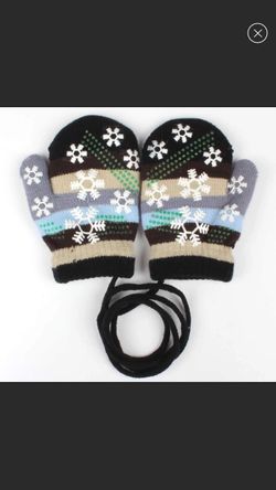 New black Baby Toddler mittens