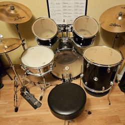 SONOR FORCE 507 Drum Set with Zildjian Rock Cymbals