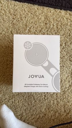 JOWUA 6D Invisible Foldaway MagSafe Car Mount Qi Fast Charger Active Cooling