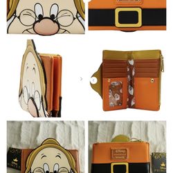 NEW LOUNGEFLY Disney's Snow White and the Seven Dwarfs Doc Zip Around Wallet