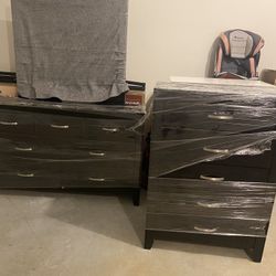 Dresser with Mirror and Chest