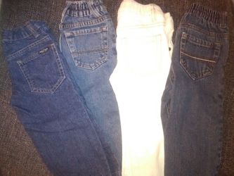 4 baby denim jeans. Baby Gap, Nautica, etc...