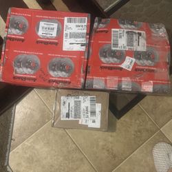Drilled And slotted Brake Rotors And Brake Pads