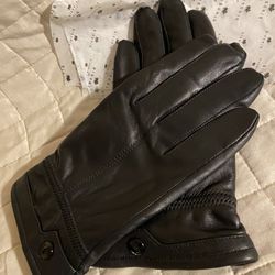 Men's Sheepskin Leather Gloves -Touch Screen