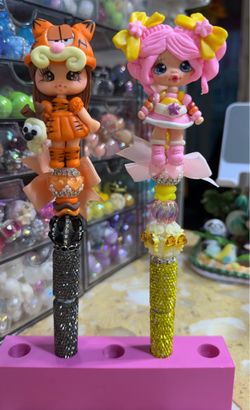 Beaded Clay Pens