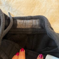 Abercrombie & Fitch - Men’s Baggy Black Fleece Sweatpants