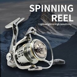 Spinning Reel, Ultra Smooth Powerful Fishing Reel Left Right Exchange Handle, 5.5:1 High Speed, 35 LB Max Drag Heavy Duty Big Game Fishing