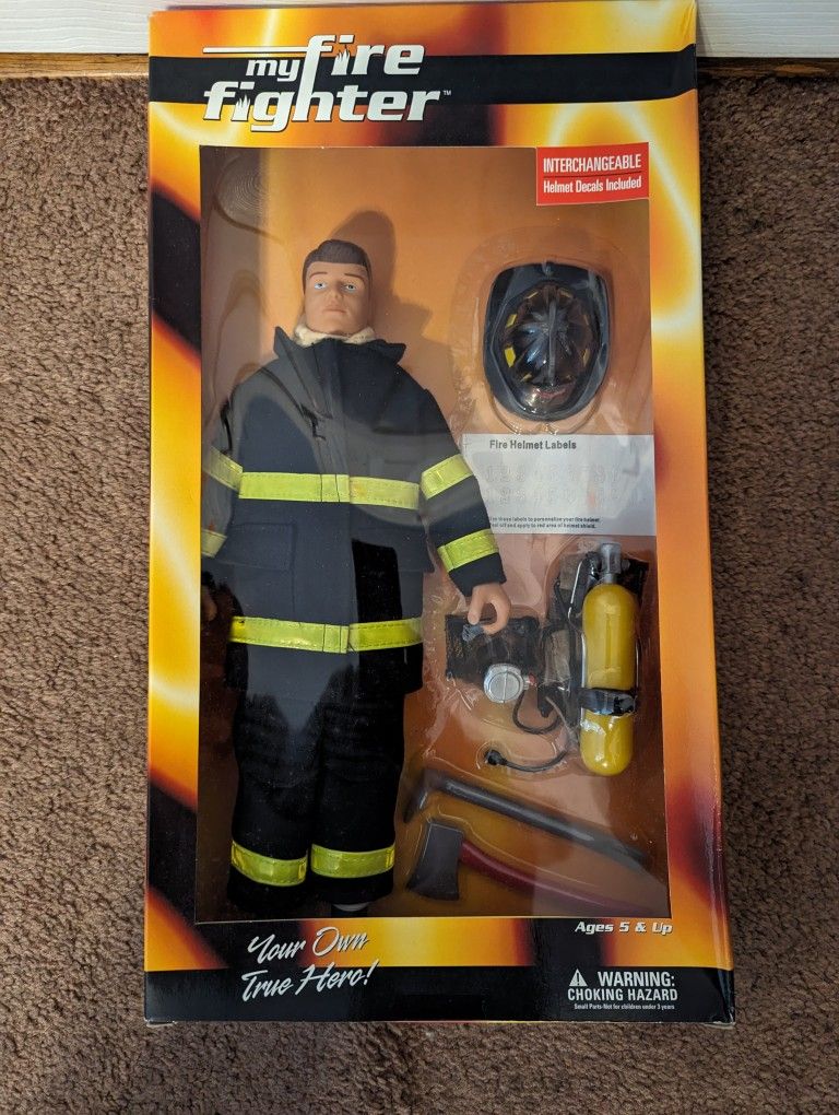 Vintage My Fire Fighter Doll.