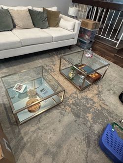 Glass/Mirror coffee tables