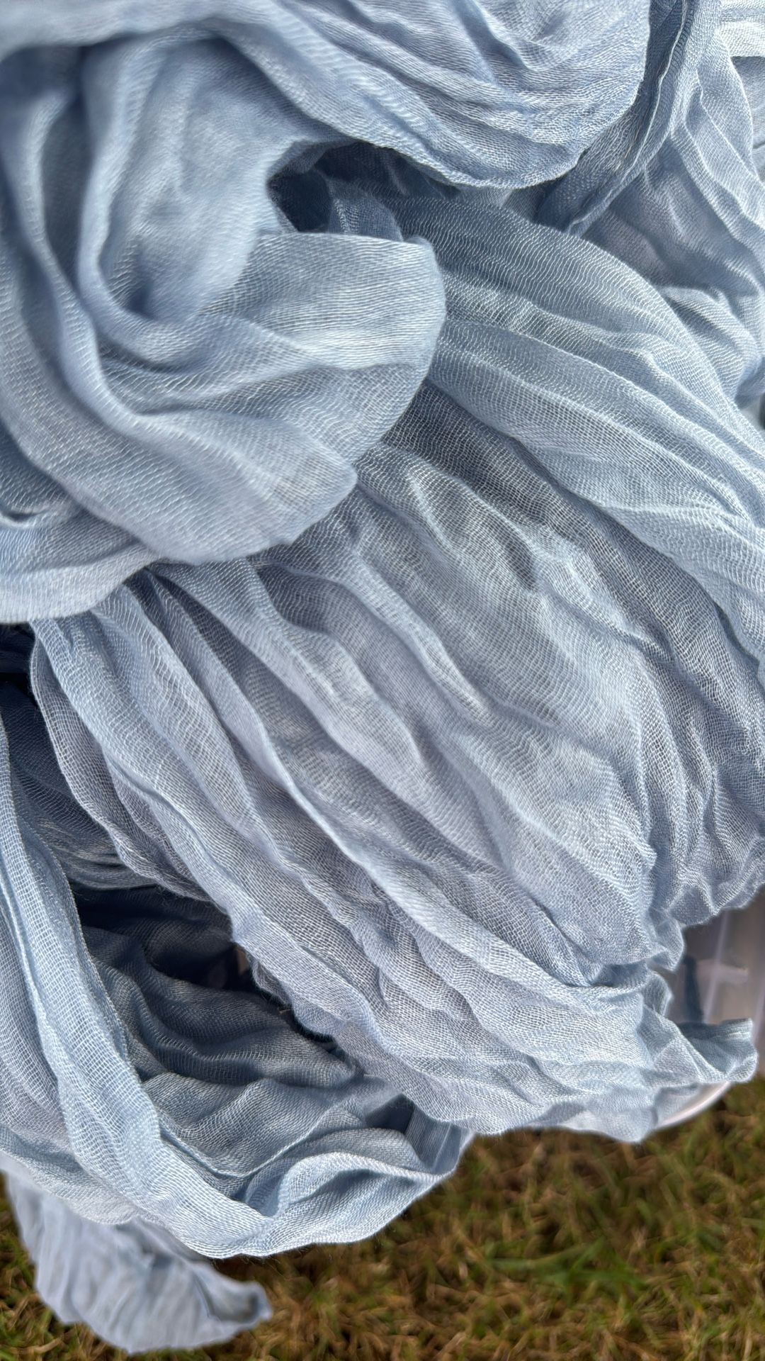 Dusty blue Table Runners And Napkins