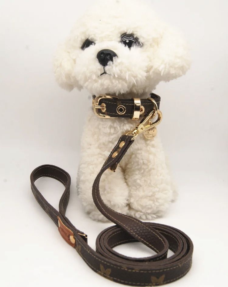 Designer Luxury Dog Collar And Leash Set