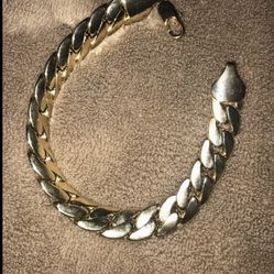 $60 Cuban Bracelet 14k Gold Plated 