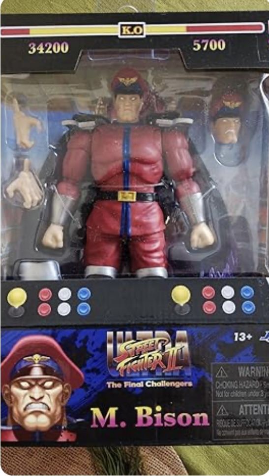 Jada Toys Street Fighter |I M. Bison Action Figure,