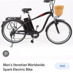 Men's Venetian Worldwide Spark Electric Bike