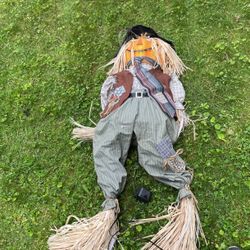 48” H Scarecrow Lights Up Power Cord With It