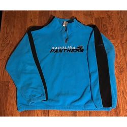 Reebok Carolina Panthers quarter zip pullover sweatshirt