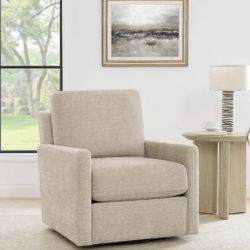 Henredon Marley Fabric Swivel Accent Chair – Beige