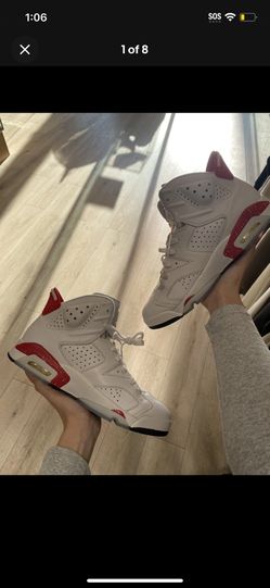 PREOWNED Jordan 6 Red Oreo Size 8.5M