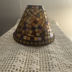 Vintage PartyLite Global Fusion Mosaic Candle Lamp Shade Replacement Shade Only