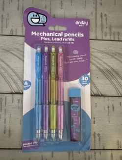 Brand new pack of Enday Mechanical Pencils with lead refills included.