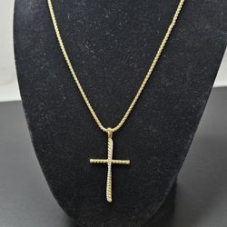 Gold Cross Pendant 