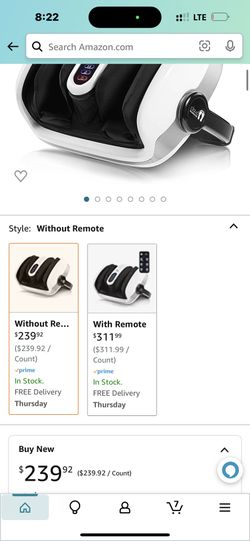 Cloud Massage Shiatsu Foot Massager Machine - Increases Blood Flow Circulation, Deep Kneading, with Heat Therapy - Deep Tissue, Plantar Fasciitis, Dia