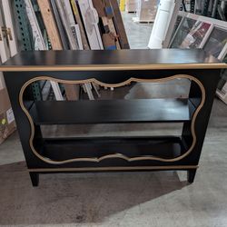 Cason Black and Gold Bookcase