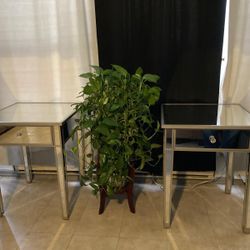 Mirrored Side Tables
