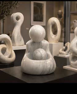 Vintage mid century modern marble sculpture