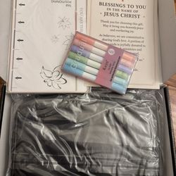 Brand New Bible Cover Case Set with Tabs & Highlighters