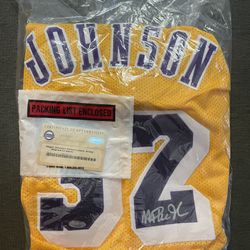 Magic Johnson Lakers Jersey Signed And Authenticated 