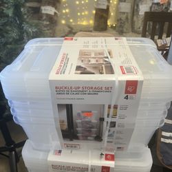 Iris 4 Pack Clear Containers