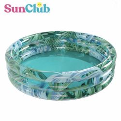 Sunclub Palm 62" Round Soft-Sided 3-Ring Inflatable Pool, 6 & up