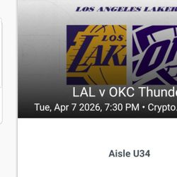 Lakers  Vs Oklahoma  City Thunder 
