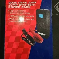 Duralast 2000 Amp Jump Starter