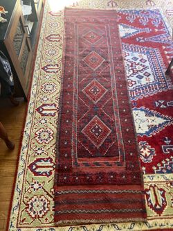 Vintage 2x8 Persian rug runner