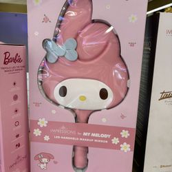 Impressions  Vanity Company  !! My Melody Led  Handle  Makeup Mirror .
