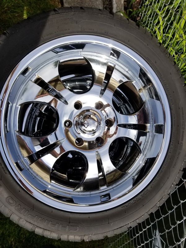 Boss 301 chrome 6 lug 20 inch Chevy rims with tires for Sale in Kent