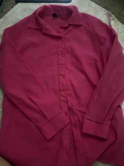 Shien Pink Button Up