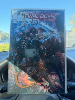 Final boss signed comic book by Tyler kirkham