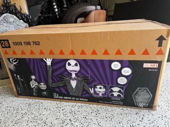 🎃 13 FT JACK SKELLINGTON ANIMATRONIC – NIGHTMARE BEFORE CHRISTMAS 🎃