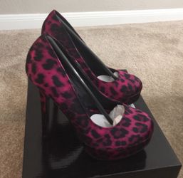 Pink Leopard Heels
