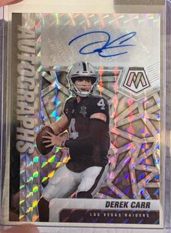 2021 Panini Mosaic Derek Carr Autograph – Las Vegas Raiders