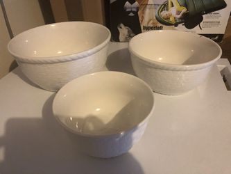3 Large Bowls/ Mixing Bowls or Decorations/ 3 Left/Excellent Condition