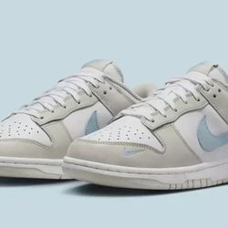 Nike Dunk Low WMNS Sz 12W White/LT Armory Blue HF0023-100 