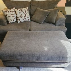 Love Seat and Large Chair Living Room Set