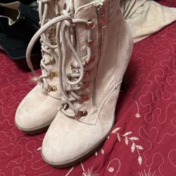 Pink Heel Boots