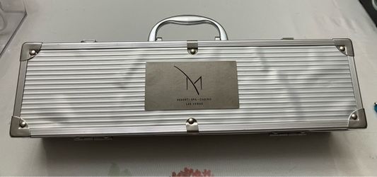 3 Piece Gift Set Executive M Casino Resort Spa Stainless Steel Mini Barbecue Tool Set with Case NEW