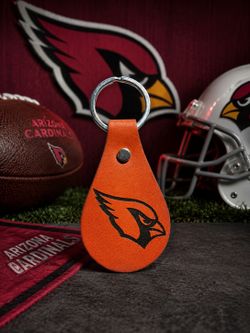 Nutmeg Leather Arizona Cardinals Keychain – Custom Engraved | Best Offer